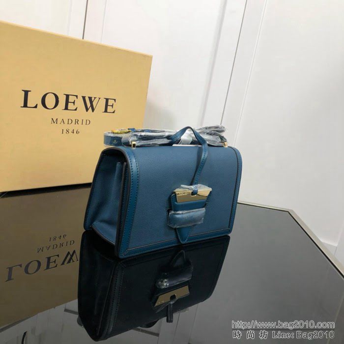 LOEWE羅意威 Barcelona 荔枝紋三角包 小牛皮肩背斜挎包 雜誌爆款 0158荔枝紋  jdl1222